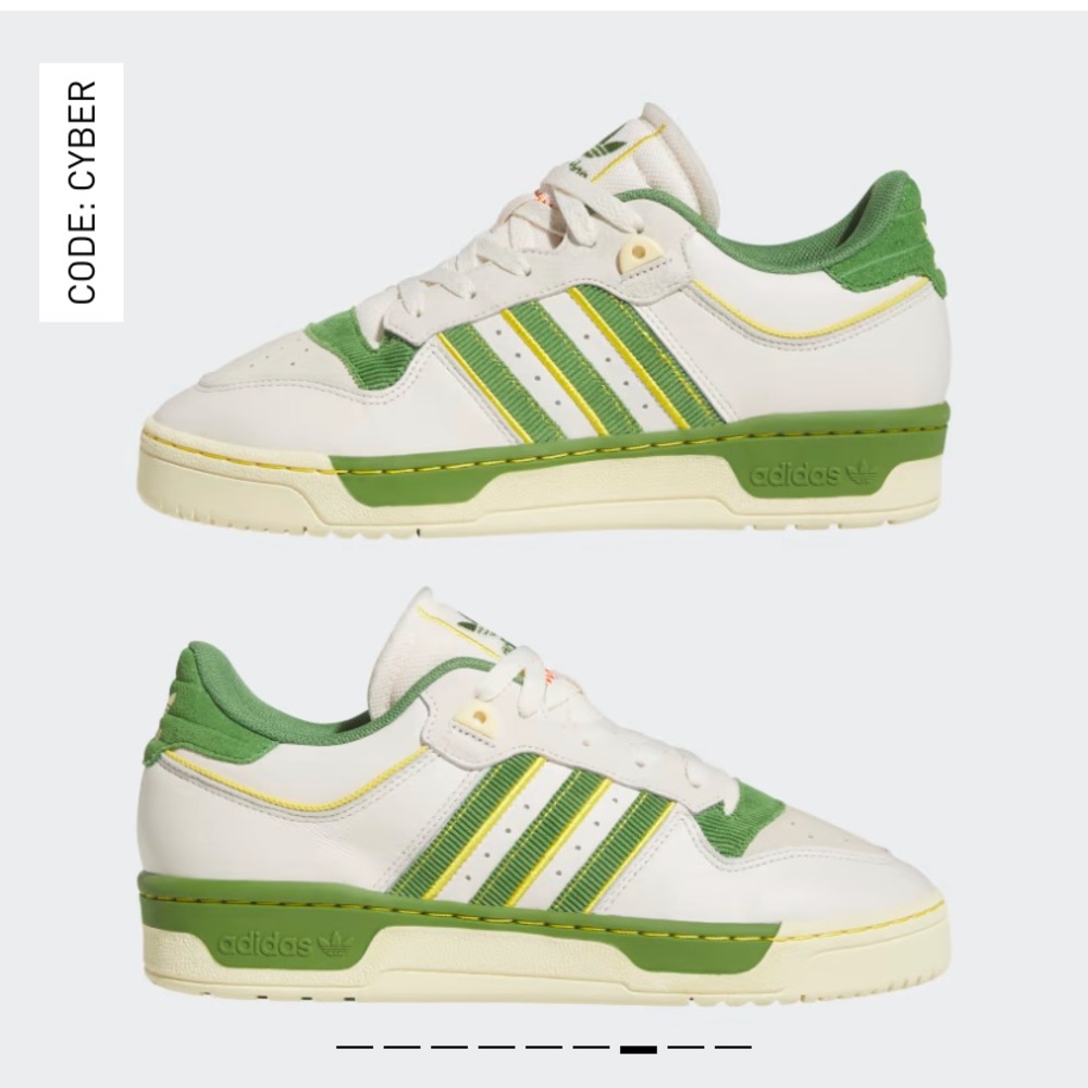 COPY - Rivalry low 86 green/white MENS 9.5/WOMENS 11